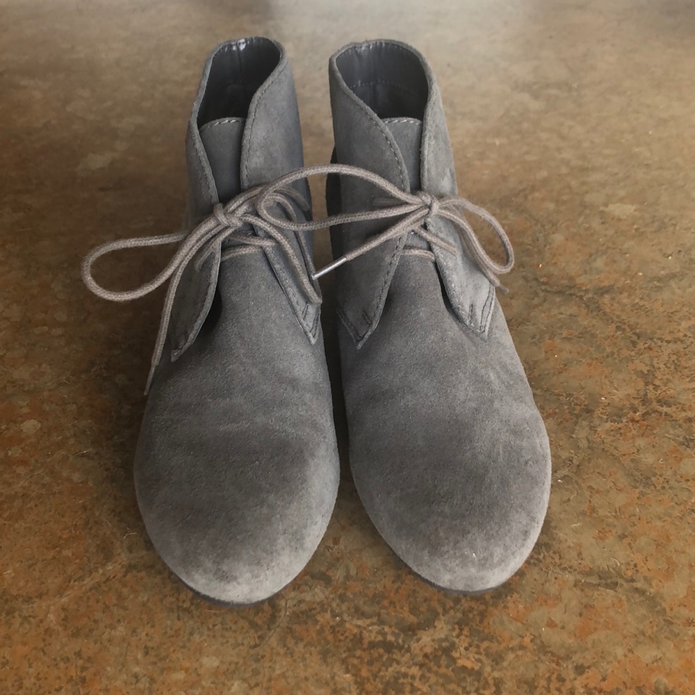 Nine West Grey Suede Boots